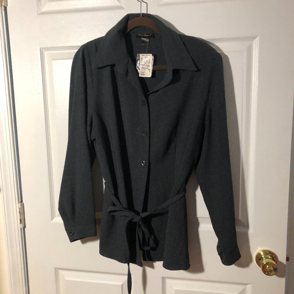 Ashley Stewart women gray belted cardigan, 16
